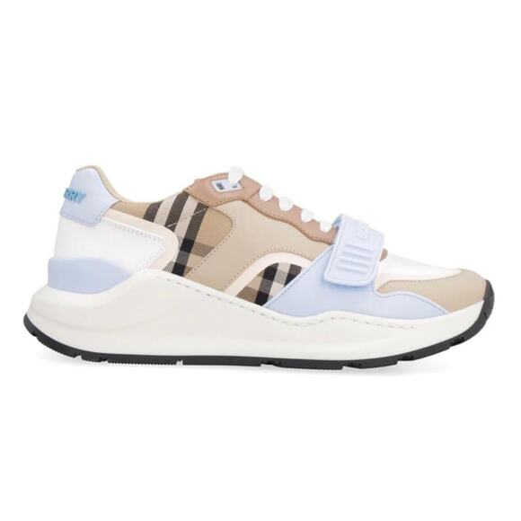 BURBERRY Regis Ramsey check logo sneakers